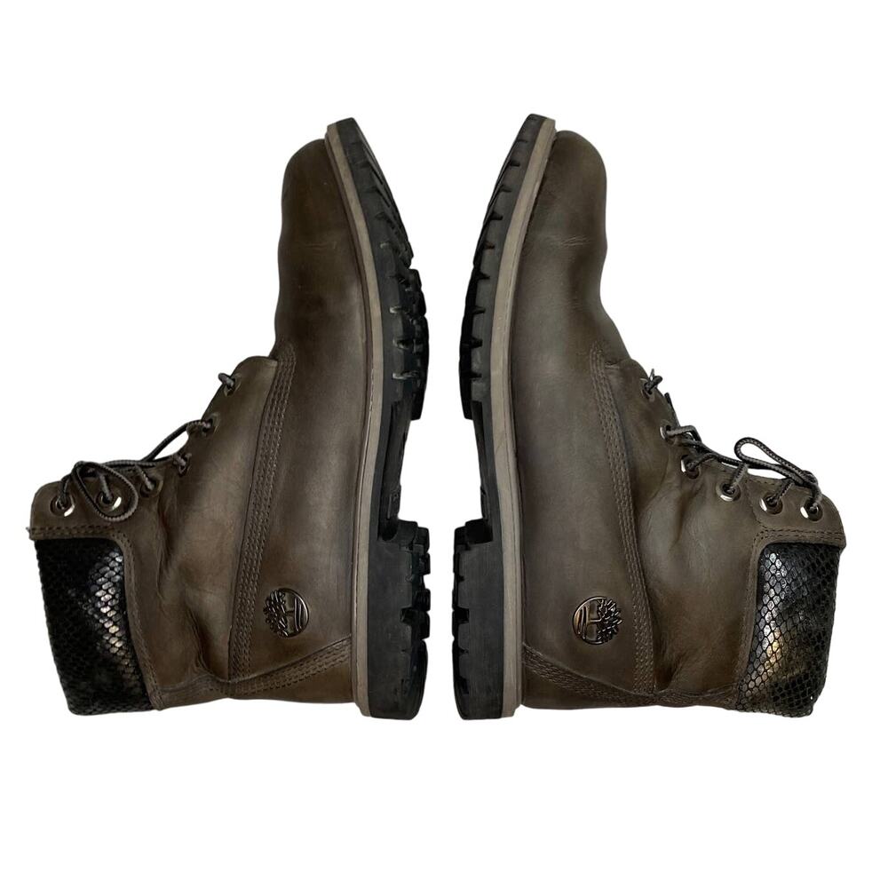 Timberland Premium Leather 6-Inch Waterproof Boots Gray Primaloft 200 Gram - Picture 5 of 14